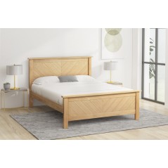 LL Kenji Oak 4ft6 Double bed Frame